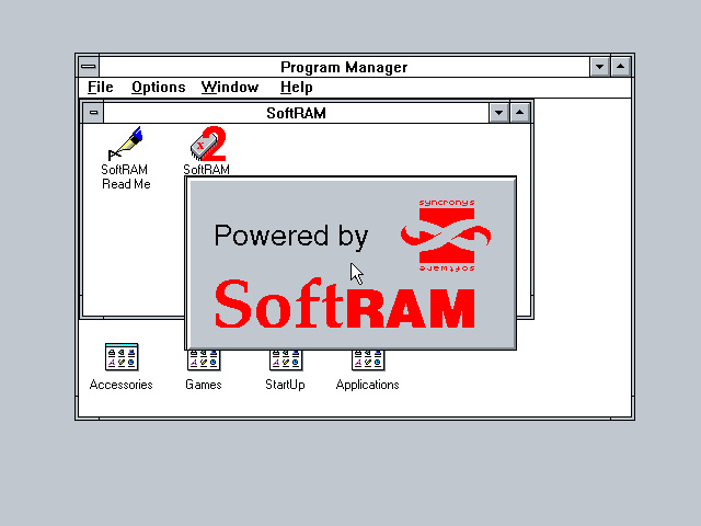 SoftRAM 1.03 - Splash