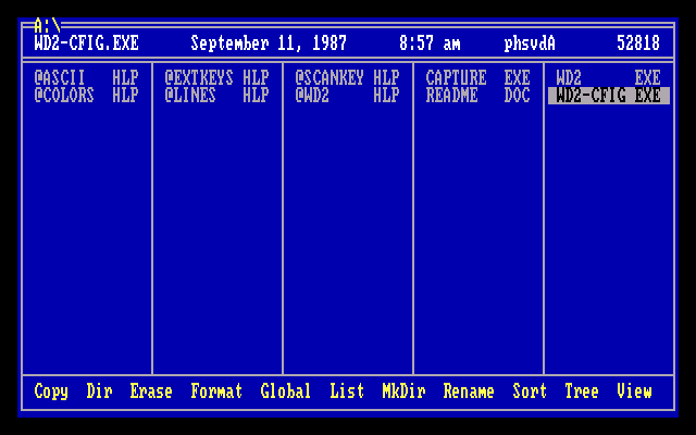 WindowDOS 2.02 - File Manager
