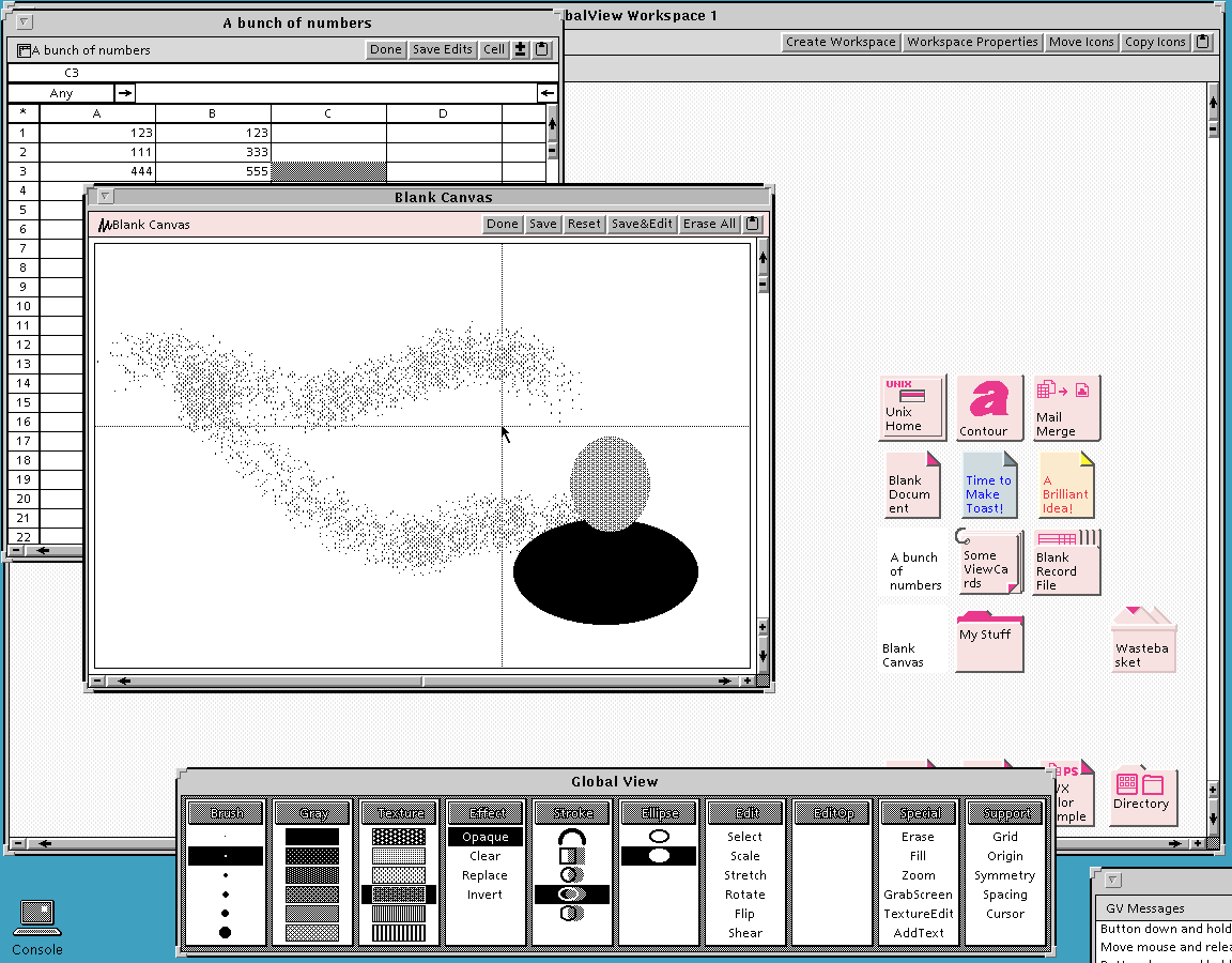 Xerox Globalview for X - Editing