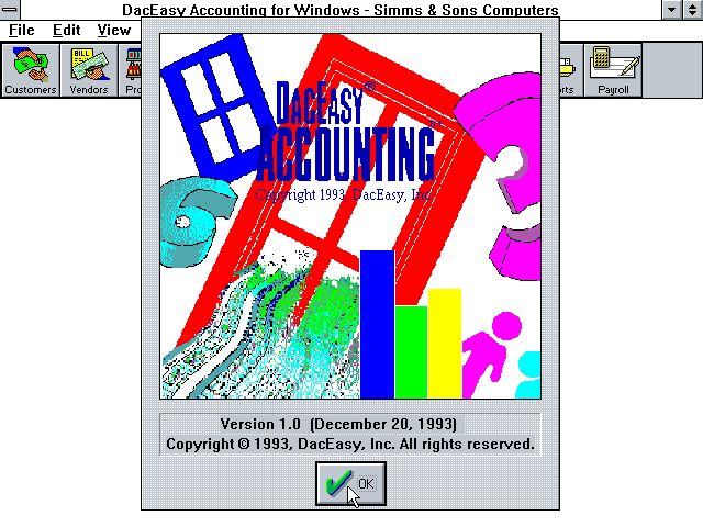 DacEasy Accounting 1.0 - Splash