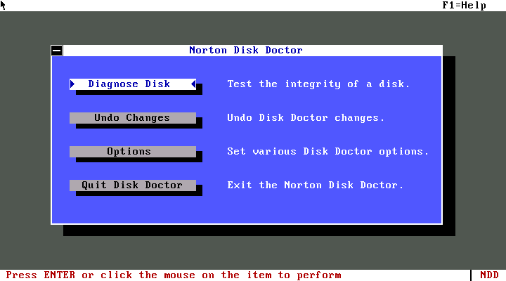 Norton Utilities 6.0 - Disk Doctor