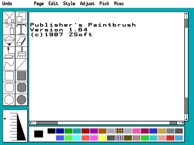 Publishers Paintbrush 1.64 - About