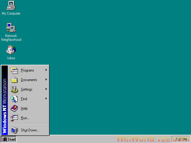 NT4 Start Menu