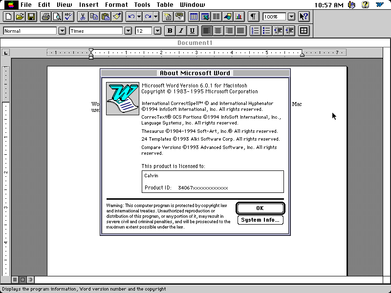 Office (Mac) - About Word
