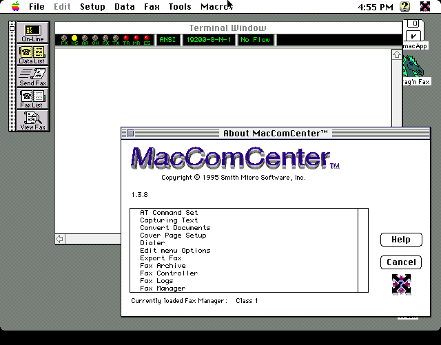MacComCenter 1.3.8 - About