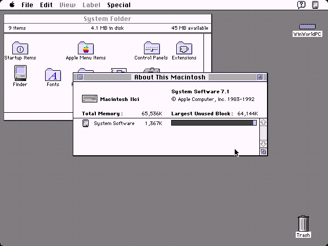 Mac OS 7.1 - About