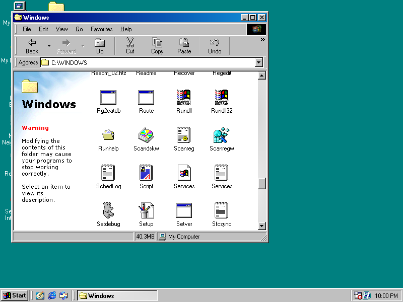 WinWorld: Windows 98 Second Edition