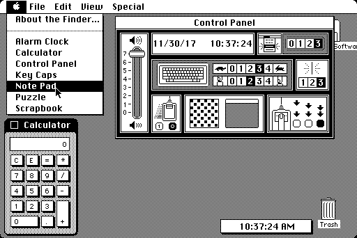Mac OS System 1.0 Finder 1.0 - Accessories