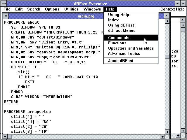 dBFast 1.55 - Editor