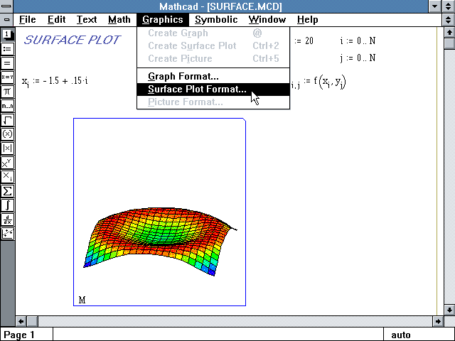 Mathcad 3.1 - Graph 3