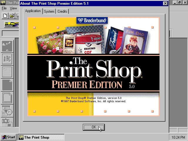 The Print Shop Premier Edition 5.1 - About