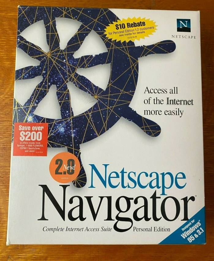 Netscape Navigator 2.0 Personal Edition - Box