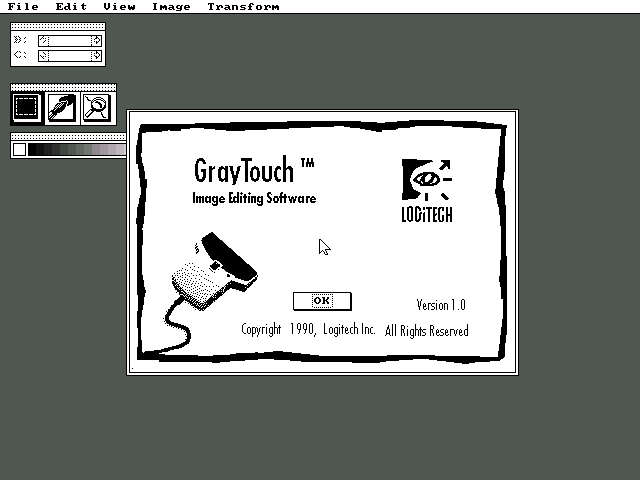 Logitech GrayTouch v1.0 - About