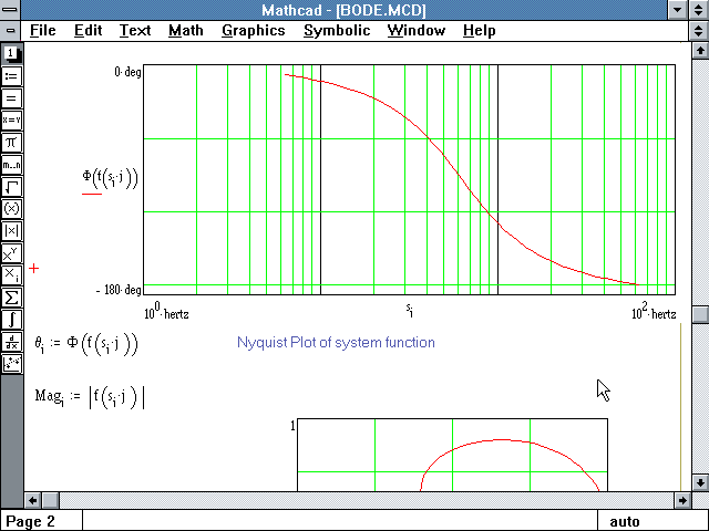 Mathcad 3.1 - Graph 2