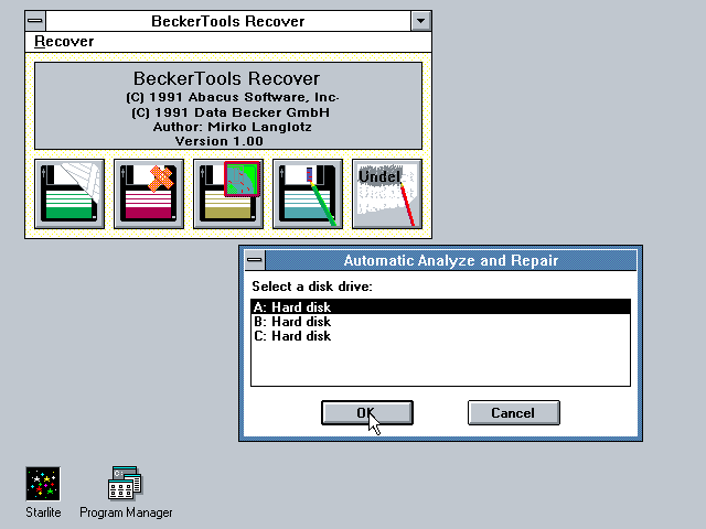 BeckerTools 2.0 Plus for Windows - Recover