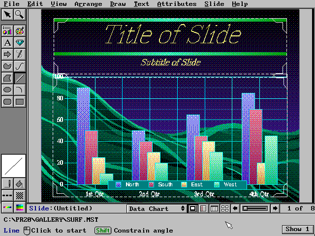 WordPerfect Presentations 2.0 - Chart 1