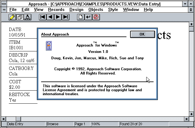 Approach 1.0 - About